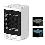 Fochea 暖房器具 800/500W 省エネ コンパクト小型ヒーター 転倒off機能搭載 安心安全 温風＆送風 首振り 電気ファンヒーター