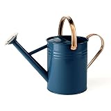 モールトンミル（MOULTON MILL）の金属製じょうろ・ブルー[4.5リットル][ジョーロ] ノーブランド品