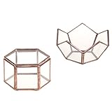 Perfk 小物　収納ボックス　幾何　テラリウムボックス　多肉植物プランター　家のインテリア　2個/セット