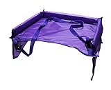 kamsol防水ポリエステル車Snack再生トレイ車safety-seatテーブルBaby Strollerデスクwith 4メッシュポケットfor Playing パープル K-Car Tray