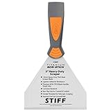 Clauss 18857チタンノンスティックStiff Heavy Duty Bent Scraper with Threaded End , 5 "