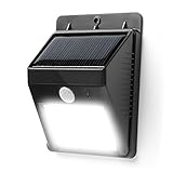 LEDMO Solar Light, 8 Leds Solar Powered Wireless Security Motion Sensor Light with 2 Intelligent Mod