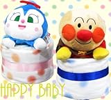 1段 ドキンちゃんパペット　ピンク ﾊﾟﾝﾊﾟｰｽＳ　おむつケーキ　オムツケーキ 女の子 　出産祝い　誕生日祝い