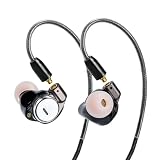 ROSESELSA「Star City 5 Pro」1DD+2BA ハイブリッドヘッドホン。ハイファイ有線インイヤーイヤホン。高忠実度、IEM MMCX ケーブル付き（夜、3.5mm MMCX）