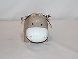 新しいブラウンHippo with Bow貯金箱コインお金ホルダーAdorable