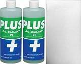 PLUS91 プラス91 オイルシーリング剤 325ml 2本 メカニック用ペーパータオル1枚 セット