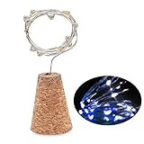 Teepao コルクストリングライト ledイルミネーションライト ストリングライト ledボトルライト 防水 3種の点灯モード 20LED電球 コルクの栓型 パーティー 結婚式 クリスマス DIY飾