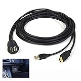 USB HDMI 延長ケーブル 車用 アダプタ ケーブル 1.9m HDMI＆USBポート オーディオ中継 オーディオパーツ CAB-HD07