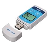 ノーブランド品 2個入り　お買い得　液晶LCDディスプレイ　USB　高精度　温度データロガー　32000点レコーダー