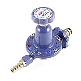 uxcell ガスレギュレータ バルブ 金属製　 インディゴブルー　家庭用　液化LGP 1/2" PT