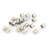 uxcell　ガラスヒューズチューブ　速断　250V　0.63A　630AMP　5mmx20mm　10個入り