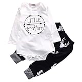 Mimoonkaka 子供服 　新生児　幼児　赤ちゃん　レタープリントロンパー　トップス　パンツ　衣装　セット　スーツ　超可愛い　おしゃれ 涼しい 夏　男の子　通販