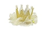 【fleurr bleue】ミニ 王冠 クリップ 髪飾り ヘアクリップ ヘアアクセサリー 髪留め ベビー キッズ 子供 赤ちゃん 女子会 パーティー お誕生日 記念日 寝相 結婚式 (ゴールド)