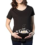 Linyuan ファッション Maternity Tシャツ T Shirt Peeking Baby Funny Pregnancy Gift Tee K249