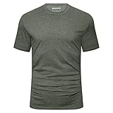 [KEFITEVD] スポーツtシャツ メンズ 速乾 スポーツ トップス 半袖 ドライtシャツ 大きいサイズ ランニングシャツ 吸汗 スウェット グリーン L