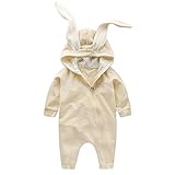 Spinas(スピナス) ベビー 着ぐるみ ロンパース もこもこ うさ耳 カバーオール かわいい キッズ コスチューム 出産祝い