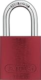 ABUS 72/40 KA Safety Lockout Aluminum Keyed Alike Padlock with 1-Inch shackle Red [並行輸入品]