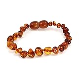 Momma Goose Teething Necklace, Cognac by Momma Goose