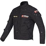 DUHAN バイクジャケット 春夏　秋冬 メンズ ライダースジャケット　レーシングジャケットセット ツーリング ナイロンジャケット メッシュ コットン　プロテクター装備 耐磨 バイク用品 バイクウエア オールシーズン オシャレ XXL bike ja
