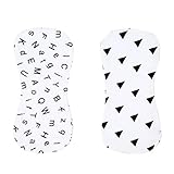 Perfk 全8種類　汗取りパッド　ベビー 　ワイプクロスパッド　ライトブランケッパッド　マットの交換パッド　 - 文字と三角