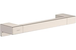 Hansgrohe AddStoris Modern Towel Bar, 12" in Brushed Nickel, 41744820