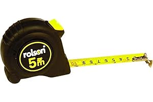 Rolson 5m X 19mm Tape Measure Auto Lock Builders Home DIY Measuring Tools