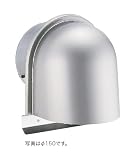 宇佐美工業 換気口 ステンレス製 U型フード付ガラリ UK-UZEV100YFD-HL