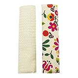 ココトリコ（cocotorico） シートベルトカバー 2個セット ポルカ柄 【ポルカ×ワッフルホワイト】