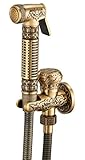 Aquafaucet s-002シャワーヘッドShut Off Valveソリッド真鍮、つや消しニッケル B009