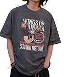 [ウィゴー] 男女兼用 Tシャツ 半袖 グラフィック 服 半袖Tシャツ トップス BIG ビッグシルエット 夏服 ビッグTシャツ ヴィンテージ 古着 ピグメント ストリート ギフト プレゼント 春服 春 夏 秋 メンズ M 柄5