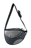 One For Pets 2140-Black The Messenger Bag, Black