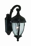Artcraft照明ac8561 Anapolis 1ライトアウトドア壁取り付け用燭台、 7" Width/Dia, 18" Height, 10" Extension from Wall AC856