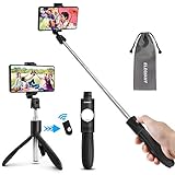 ELEGIANT自撮り棒 三脚/一脚兼用Bluetooth無線 セルカ棒 三脚/一脚兼用　ワイヤレス　軽量 360度回転 折りたたみ　持ち運