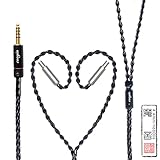 cooyin ヘッドホンケーブル リケーブル 交換用 銀メッキ単結晶銅 8芯 Sennheiser用 HD800S・HD800・HD820等に適合 4.4mm ストレート型