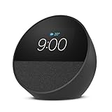 【New】Echo Spot（2024年発売） - スマートアラームクロック with Alexa 鮮やかなサウンド | ブラック