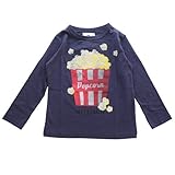 jeans-b. 2nd　ジーンズベーセカンド　POPCORN ロングTシャツ (ネイビー) 160cm