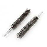 uxcell チューブブラシ　6mm　スレッド　20mm直径　鋼線パイプ　クリーニング　2本入