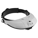 2LEDライトウォッチ拡大鏡修理ルーペヘルメット拡大鏡
