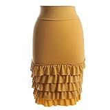 peekaboo-chic Bring On The Frill半分スリップスカートExtender US サイズ: 3L カラー: イエロー