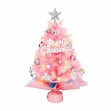 クリスマスツリー 卓上 ピンク 卓上クリスマスツリー ミニクリスマスツリー ミニツリー クリスマス装飾 ミニ 卓上ツリー (45CM)