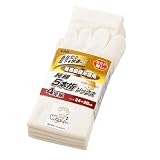純綿5本指ソックス・4足組 R-5931 生成り F/ソックス