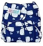 Piriuki V3 Reusable Pocket Diaper (Blue/ White) by Piriuki