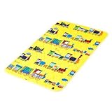 お昼寝敷きマット 電車柄 イエロー