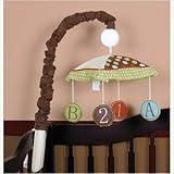 GEENNY Musical Mobile For Boutique Animal Scholar 13 PCS Crib Bedding Set by GEENNY [並行輸入品]