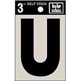 hy-ko Prod粘着文字U、3、"ブラック( 30431 )