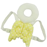赤ちゃんのごっつん防止 かわいいリュック 乳幼児用 頭を保護 怪我防止 ぬいぐるみ (S, イエロー)