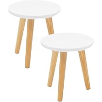 Amazon.co.jp: 2個 木製 フラワースタンド スツール 花台 室内 組立式