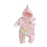 Pojour 春 0-2歳 2-7歳女の子可愛い星3セット キッズ 長袖 通気 綿 ピンク(100cm)