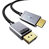 CABLETIME DisplayPort to HDMI 変換 ケーブル 4K/60Hz 1.8m DP to HDMIケーブル ディスプ