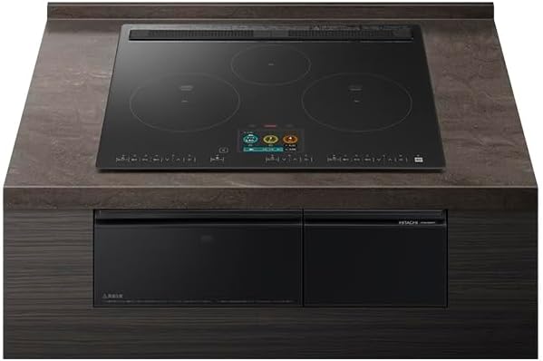 【商品配送のみ】日立 ビルトイン IHクッキングヒーター 火加減マイスター HT-N1500KTF K プレミアムブラック 幅60cm 3口IH 鉄・ステンレス対応 - 1